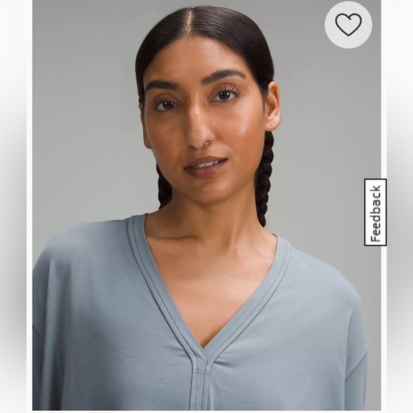 Back In Action V-Neck Long-Sleeve Shirt Belgian Blue - Picture 6 of 10